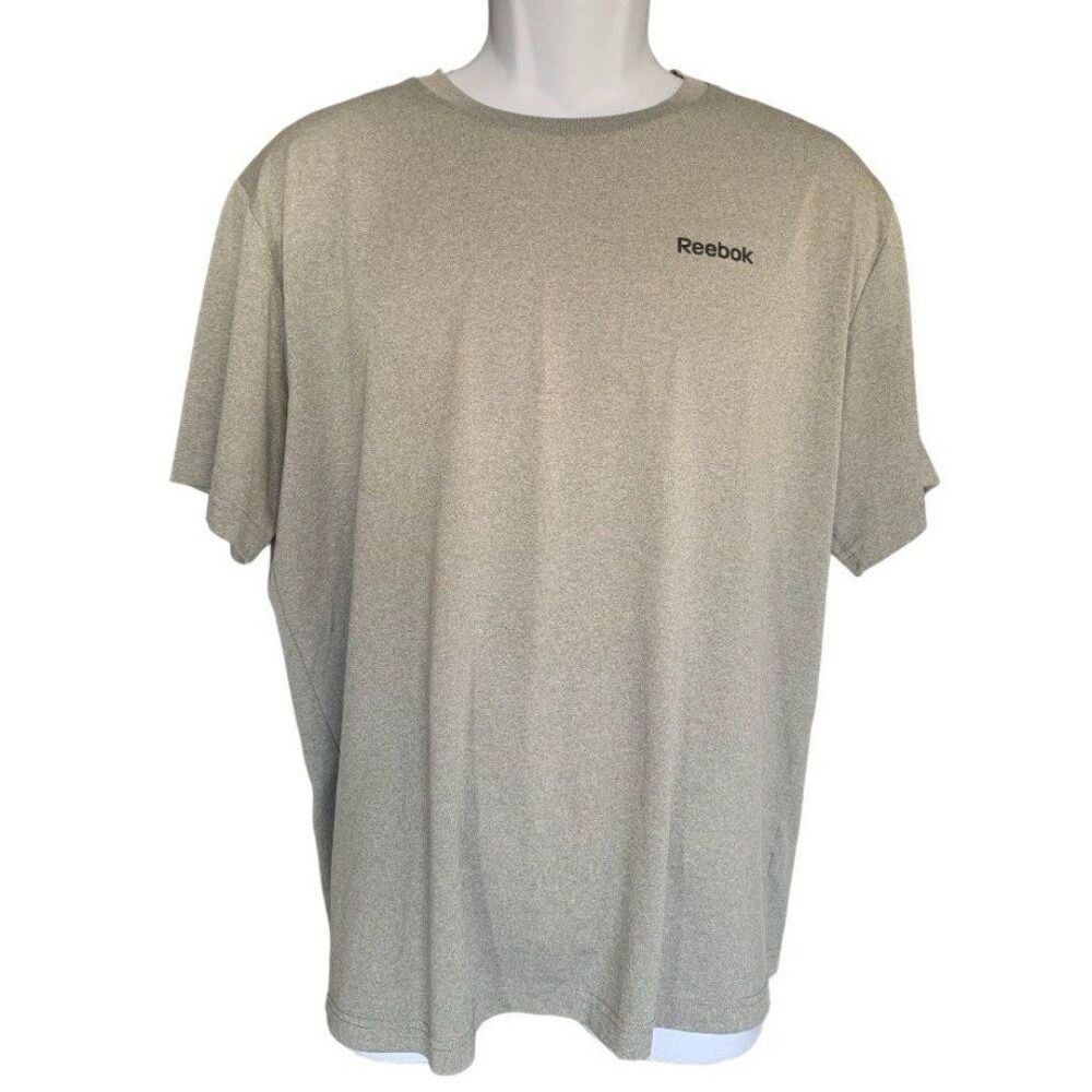 Reebok Men's Dri-Fit Gray T-Shirt - Size Large